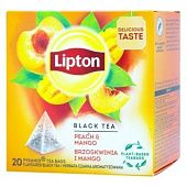 Чай черный Lipton Персик и манго 1,8г*20шт