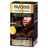 Краска для волос без аммиака SYOSS Oleo Intense 3-10 Глубокий каштановый 115мл