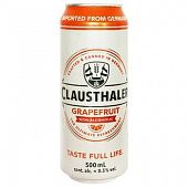 Пиво Clausthaler Grapefruit безалкогольное 0,5л