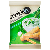 Сухарики Snekkin со вкусом сметана с зеленью 70г