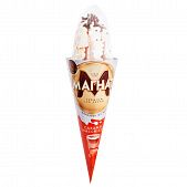 Мороженое Магнат с наполнителем карамель-макиато в вафельном рожке 140г