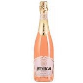 Вино игристое Артемовское выдержанное розовое полусухое 13,5% 0,75л