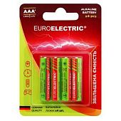 Батарейка щелочная Euroelectric AAA LR03 1,5V 4шт