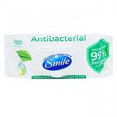 Салфетки влажные Smile Antibacterial с соком подорожника 100шт