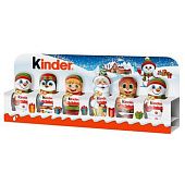 Шоколад фигурный Kinder молочный 6шт 90г