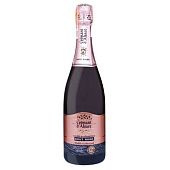 Вино игристое Expert Club Cremant Rose Brut розовое брют 12% 0,75л