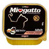Корм Miogatto с лососем и креветкой для котов 100г