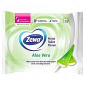 Туалетная бумага Zewa Aloe vera влажный 42шт