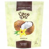 Чипсы кокосовые Coco Deli с ванилью 30г