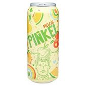 Напиток сброженный газированный Pinkel яблуко, дыня ж/б 5% 0,5л