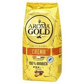 Кофе Aroma Gold Crema натуральный жареный в зернах 1кг