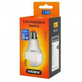 Лампа светодиодная Videx LED A60 8W E27 4100K