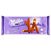 Печенье-палочки Milka Lila Sticks в молочном шоколаде 112г