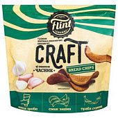 Гренки Flint Craft волнистые со вкусом чеснока 90г