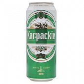 Пиво Karpackie Pils светлое 4% 0,5л