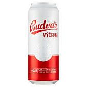 Пиво Budweiser Budvar Vycepni бочковое светлое 4% 0,5л