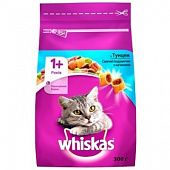 Корм сухой Whiskas для взрослых кошек с тунцом 300г