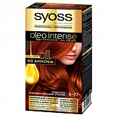 Краска для волос без аммиака Syoss Oleo Intense с маслом Арганы 5-77 Глянцевая бронза 115мл