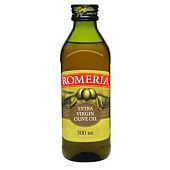 Масло оливковое Romeria Extra Virgin нерафинированное 500мл
