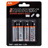 Батарейка солевая Navaton AA R6P 4шт