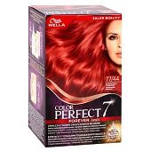 Краска для волос Wella Color Perfect 77/44 Вулканический красный