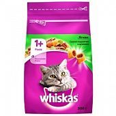 Корм сухой Whiskas для взрослых кошек с ягненком 300г