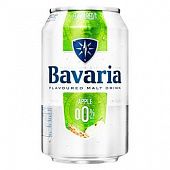 Пиво Bavaria яблоко безалкогольное 0,33л