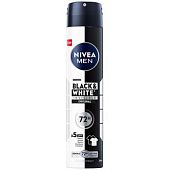 Антиперспирант аэрозольный Nivea Men Черное и белое невидимый классический 200мл