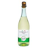 Вино игристое Vini D`Italia Lambrusco Bianco Amabile Dell`Emilia белое полусладкое 8% 0,75л