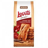 Печенье Roshen Lovita сдобное с вишнево-ванильной начинкой 168г