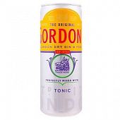 Напиток Gordon`s Gin&Tonic слабоалкогольный 250мл