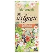 Шоколад черный Belgian Organic с соленой карамелью 90г