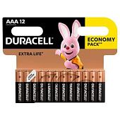 Батарейки Duracell AAA щелочные 12шт