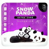 Туалетная бумага Snow Panda Superior четырехслойная 4шт