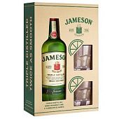 Виски Jameson 40% 0,7л + 2 бокала набор