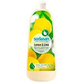 Средство для мытья посуды Sodasan лимон-лайм концентрированный органический 1л