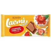 Шоколад молочный Roshen Lacmi Strawberry Panna Cotta 90г