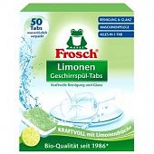 Таблетки для посудомойных машинах Frosch Лимон 20г x 50шт