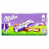 Шоколад молочный Milka Milkinis с молочной начинкой 87,5г
