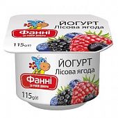 Йогурт Фанни Лесная ягода 1,5% 115г