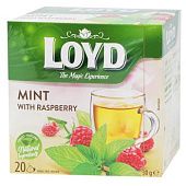 Чай травяной Loyd Мята с малиной 1,5г*20шт