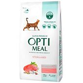 Корм сухой Optimeal с говядиной и сорго для стерилизованных кошек 1,5кг
