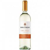 Вино Decordi Vino Bianco белое полусладкое 10% 0,75л