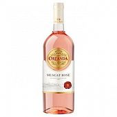 Вино Ореанда Мускат розовое полусладкое 9-13% 1,5л