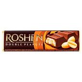 Батончик Roshen Double Peanuts молочно-шоколадный арахис-крем 39г