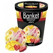Мороженое Лакомка Banket клубника-манго 500г