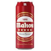 Пиво Mahou 5 Estrellas светлое 5,5% 0,5л