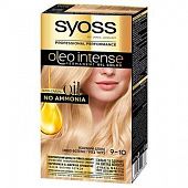Краска для волос без аммиака SYOSS Oleo Intense 9-10 Яркий блонд 115мл