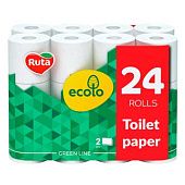 Бумага туалетная Ruta Ecolo двухслойная 24шт