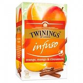 Чай Twinings фруктово-травяной апельсин, манго, корица 20шт х 3,4г